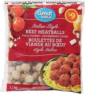Great Value Beef Meatballs
